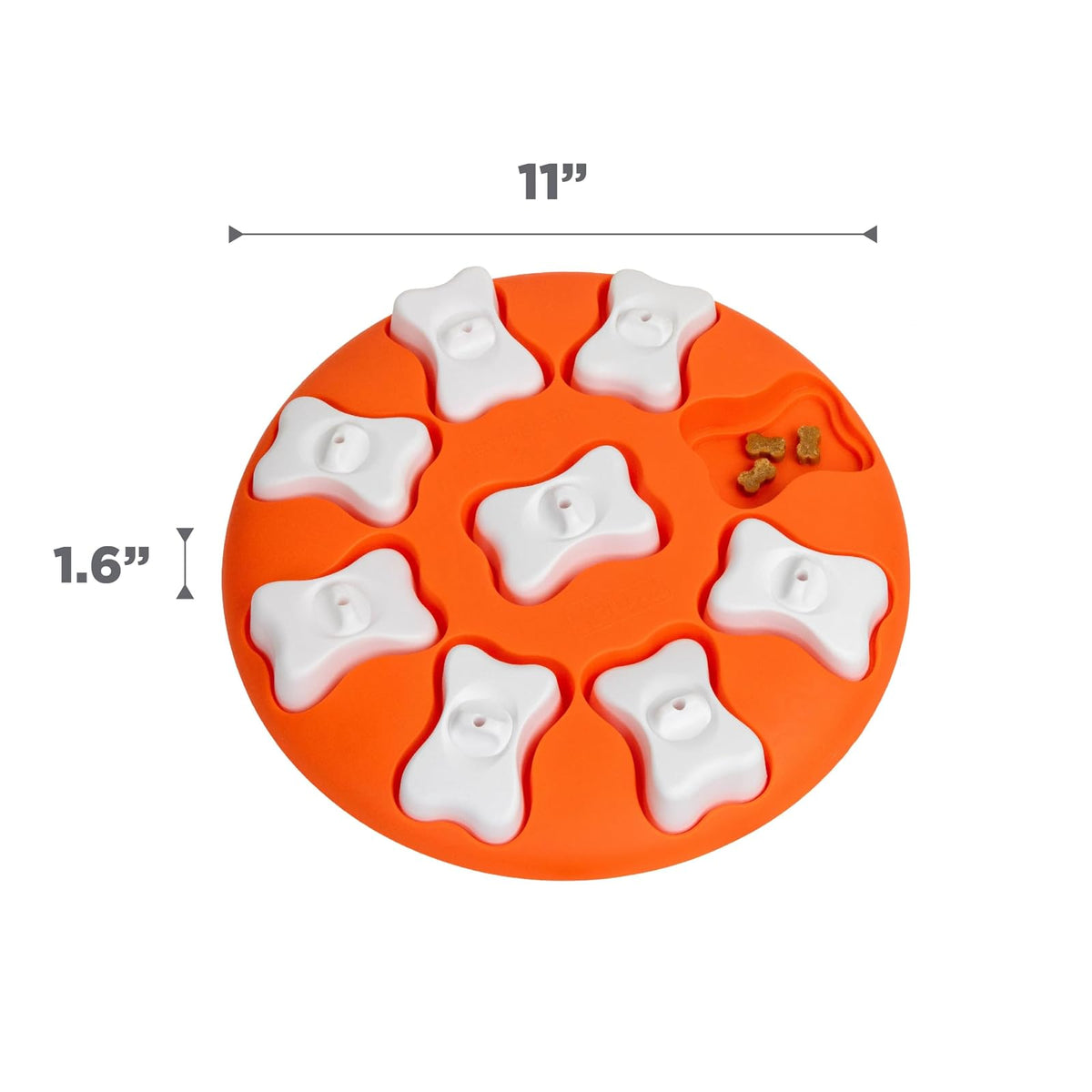 Nina Ottosson by Outward Hound Dog Smart Dog Puzzle Interactive Treat Puzzle Dog Enrichment Dog Toy, Level 1 Beginner, Orange