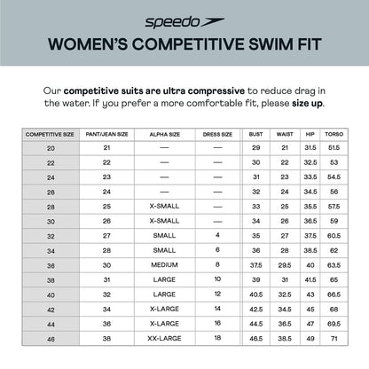 Speedo Women's Swimsuit One Piece Prolt Super Pro Solid Adult