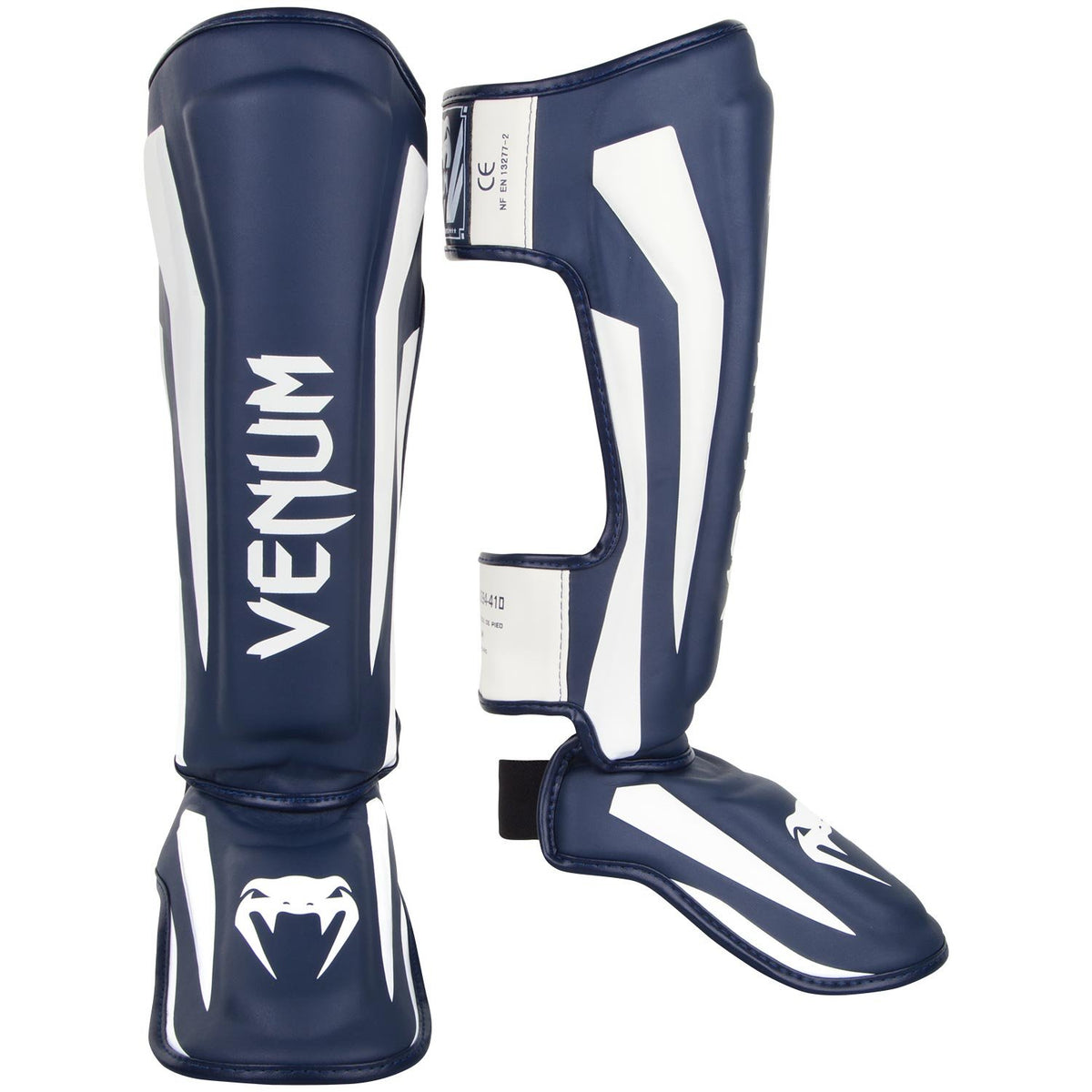 Venum Elite Espinilleras Rígidas - Azul marino - blanco - M