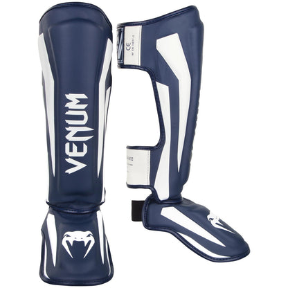 Venum Elite Espinilleras Rígidas - Azul marino - blanco - M