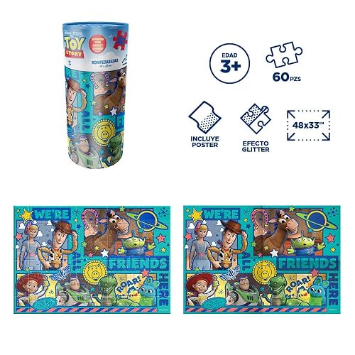 NOVELTY CORP Rompecabezas Infantil Toy Story Cilindro Carton