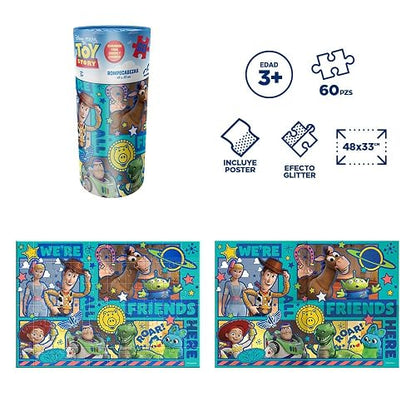 NOVELTY CORP Rompecabezas Infantil Toy Story Cilindro Carton