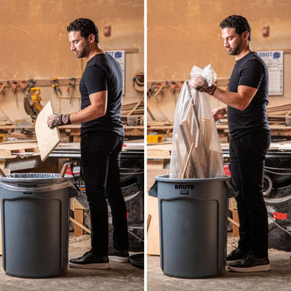 Plasticplace 20-30 Gallon Trash Bags â”‚ 1.5 Mil â”‚ Clear Heavy Duty Garbage Can Liners â”‚ 30" x 36" (100 Count), White, W25LDC