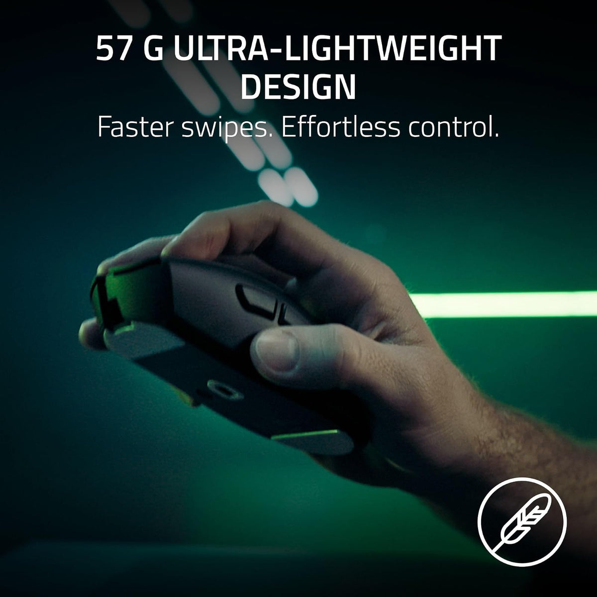 Razer DeathAdder V4 Pro - Mouse inalámbrico para Juegos: 56 g, Ligero, HyperSpeed Wireless Gen-2, Rueda de Desplazamiento óptico, interruptores ópticos Gen-4, Sensor Focus Pro 45K Gen-2, batería de