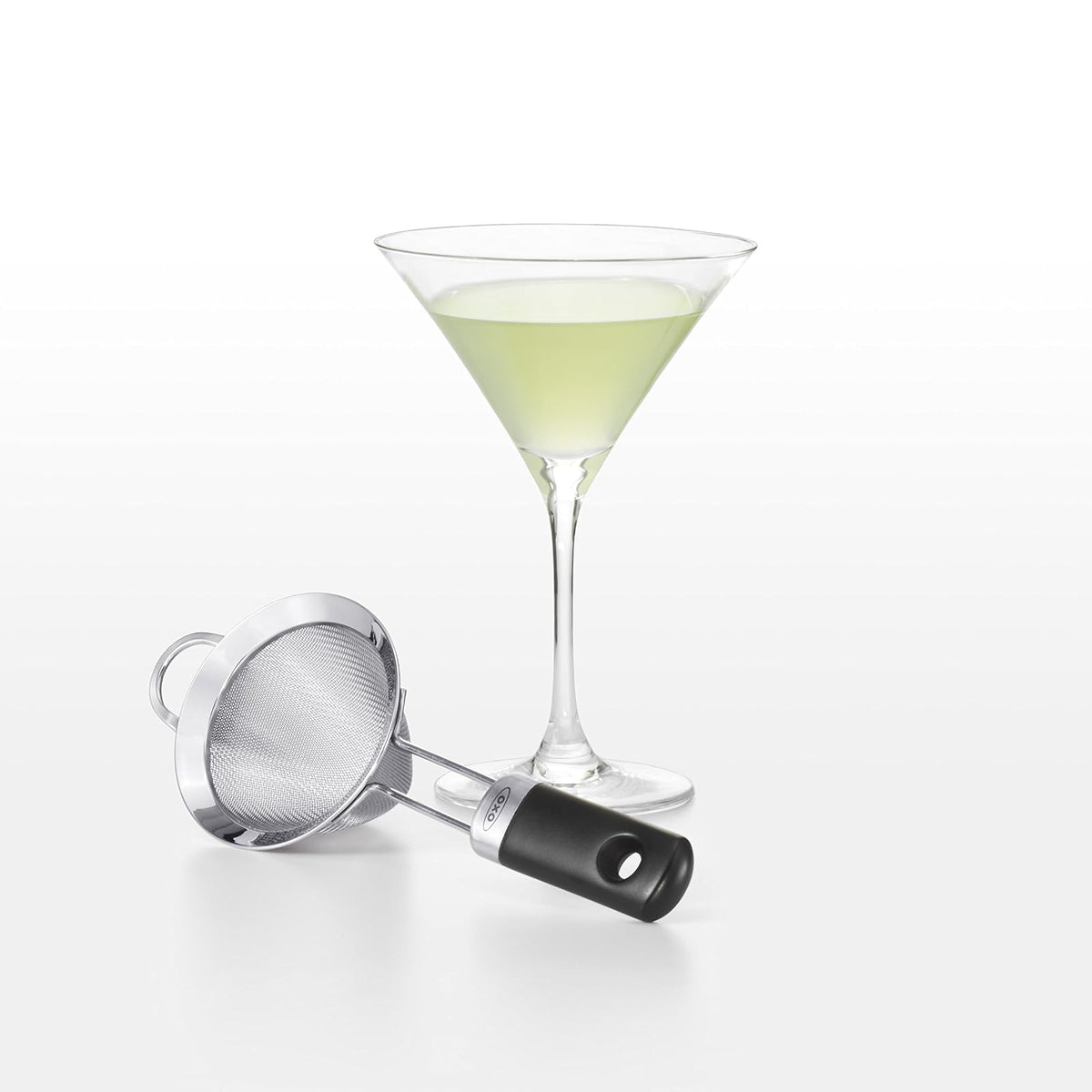 OXO SteeL - Colador de cóctel de malla fina, 3 pulgadas, acero inoxidable