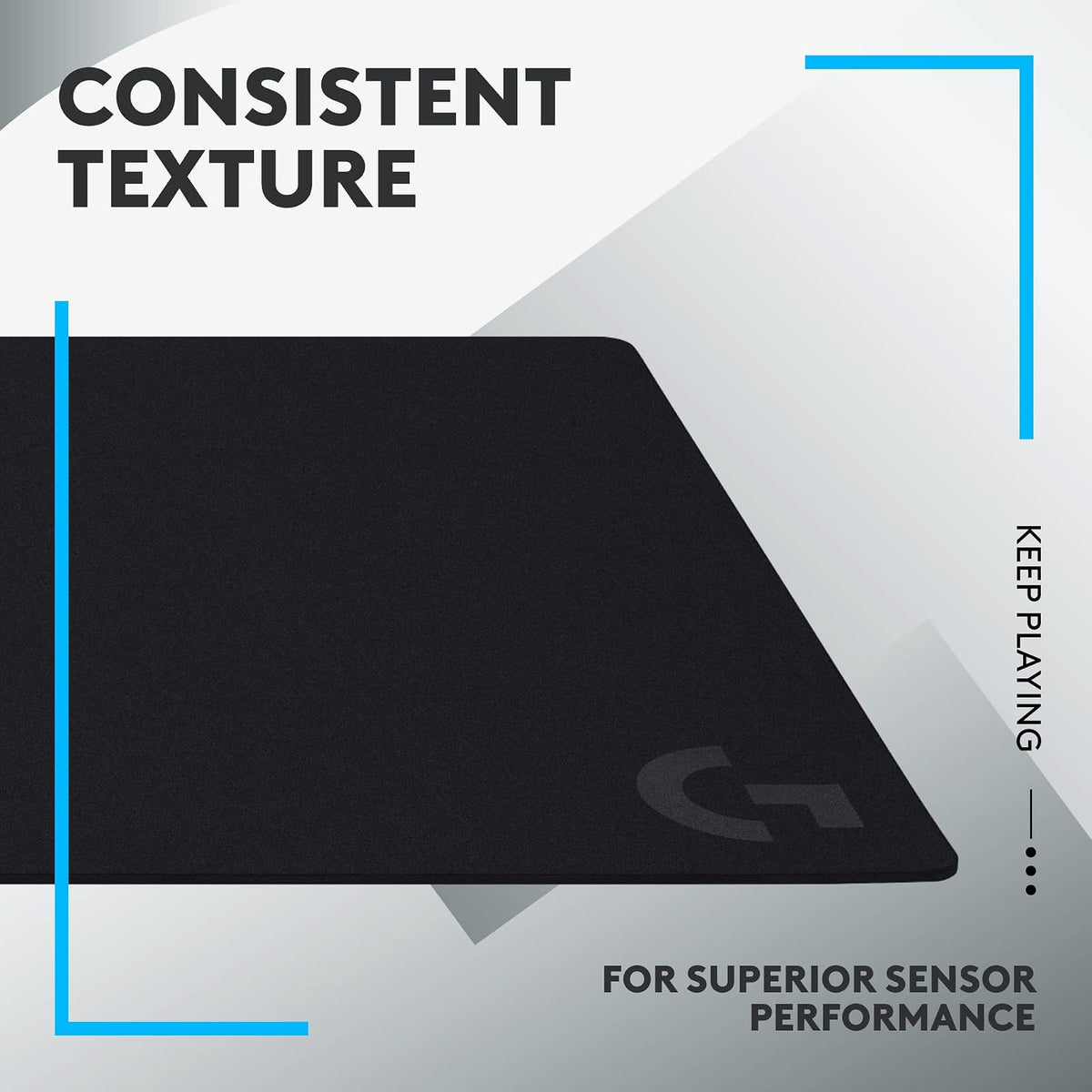 Logitech G840 Almohadilla Extragrande para Mouse de Juegos, optimizada para sensores de Juegos, fricción Moderada, Antideslizante, Accesorios para PC y Mac, 900 x 400 x 3 mm