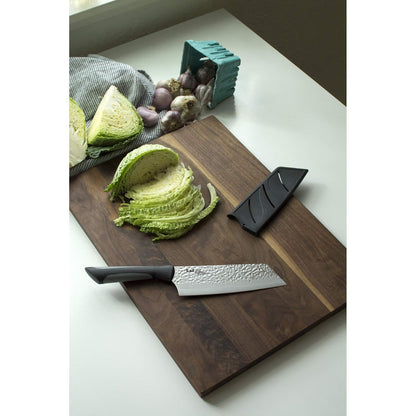 Kai Luna - Cuchillo de pelar con funda y mango de agarre suave, 9 cm, Asian Utility 6.5 pulgadas, 6.5 in (16.51 cm), 1