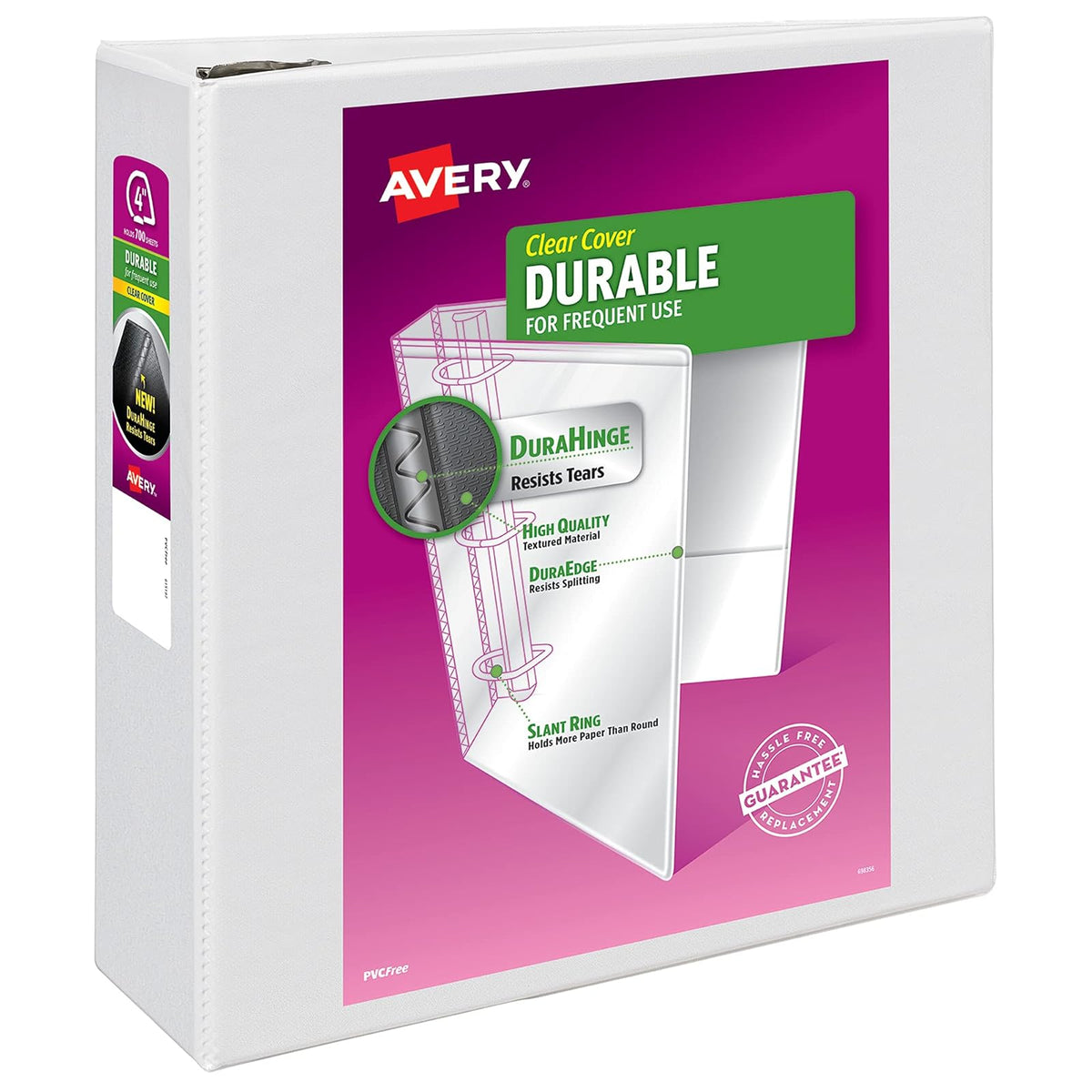 Avery VS11-40-WE Carpeta"D" Durable con Ventana, 725 Hojas, color Blanco