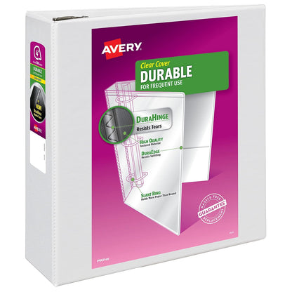 Avery VS11-40-WE Carpeta"D" Durable con Ventana, 725 Hojas, color Blanco