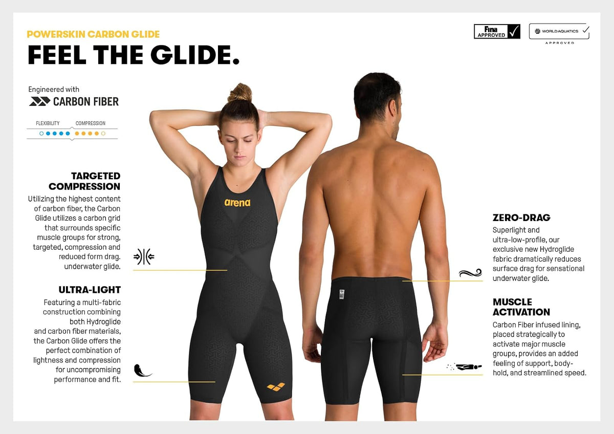Arena Powerskin Carbon Glide - Traje de baño de Carreras competitivas para Hombre