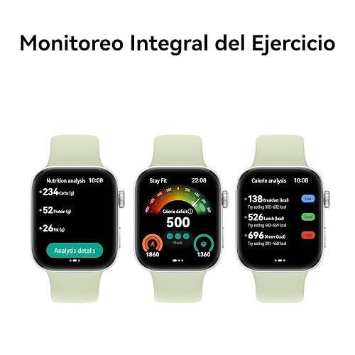 HUAWEI WATCH FIT 3, Pantalla AMOLED de 1.82", Diseño Ultradelgado, Monitoreo Integral del Ejercicio, Gestión Integral de la Salud, Batería de 10 Días, Compatible con iOS y Android