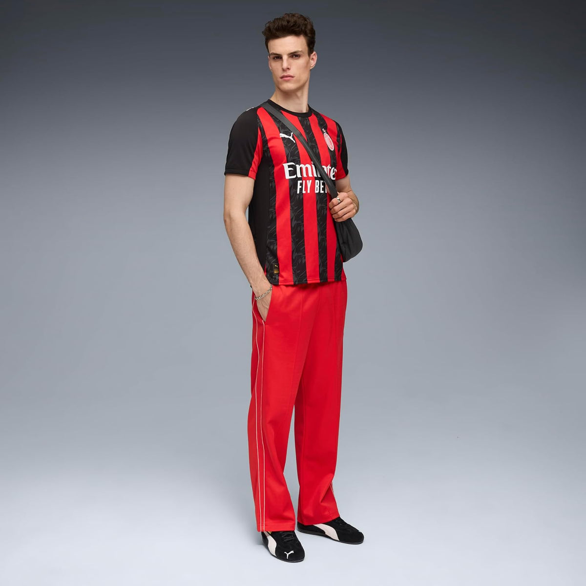 A.C. Milan Maglia Gara Home Season 2025/2026 Camiseta de Fútbol Producto Oficial Unisex Adulto