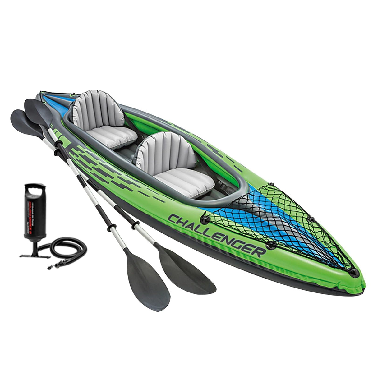 Intex Challenger - Juego Inflable de Kayak con remos de Aluminio - 2 personas