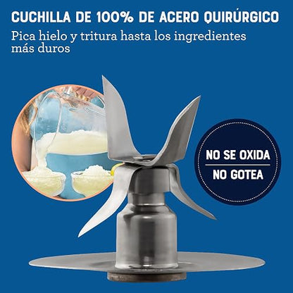 Oster® Licuadora con Vaso de Vidrio, y 6 Velocidades más Pulso, Rojo, BLSTPEG-CPB