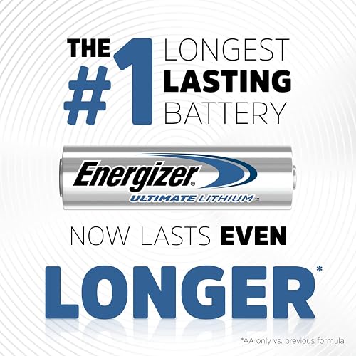 Energizer Ultimate Lithium AA Batteries, 4 Pack