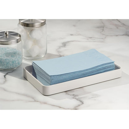 InterDesign Gia Guest Towel Tray, White