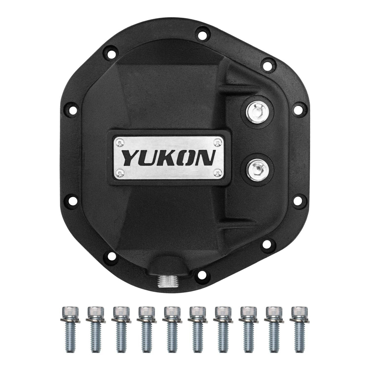 Yukon Gear & Axle YHCC-D44 Cubierta para diferencial negro Hardcore - Dana 44 JK y otros