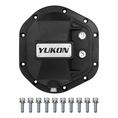 Yukon Gear & Axle YHCC-D44 Cubierta para diferencial negro Hardcore - Dana 44 JK y otros