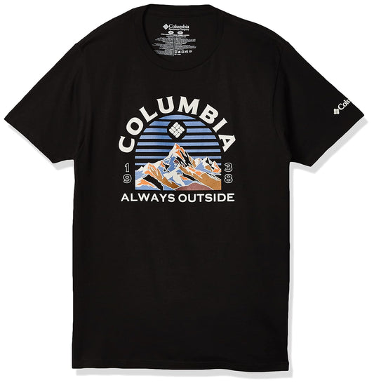 Columbia Playera Estampada Cuello Redondo para Hombre - Black - Bucks - M