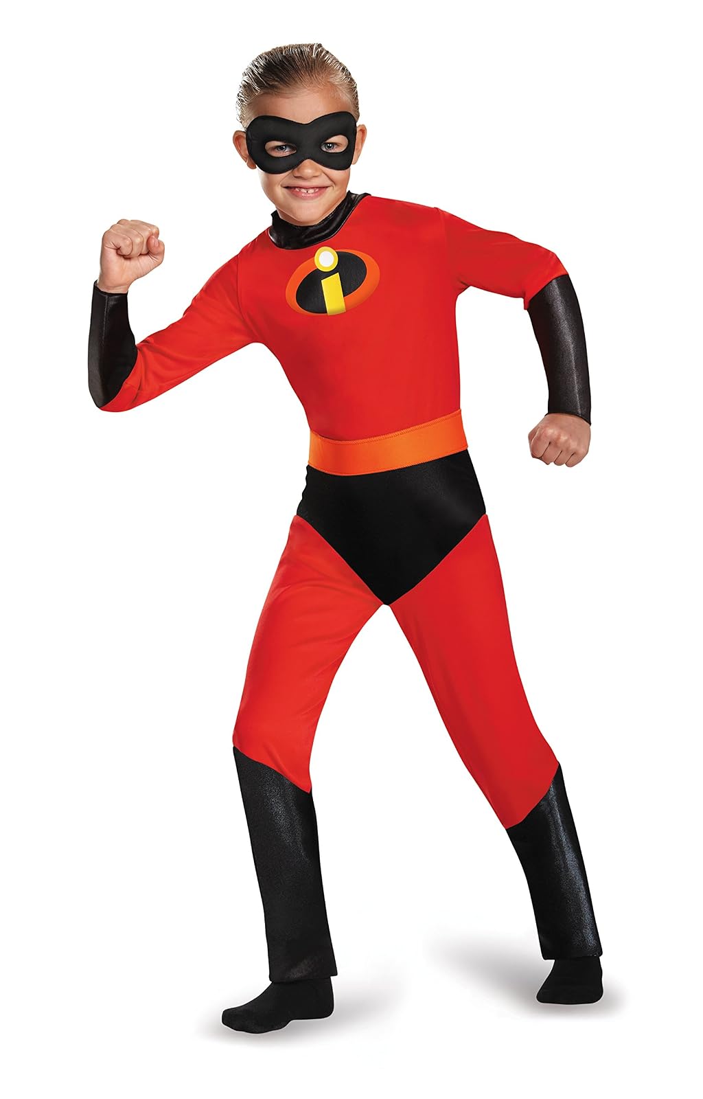 Disguise Dash Incredibles Child Costume with Metallic Logo and Detachable Belt