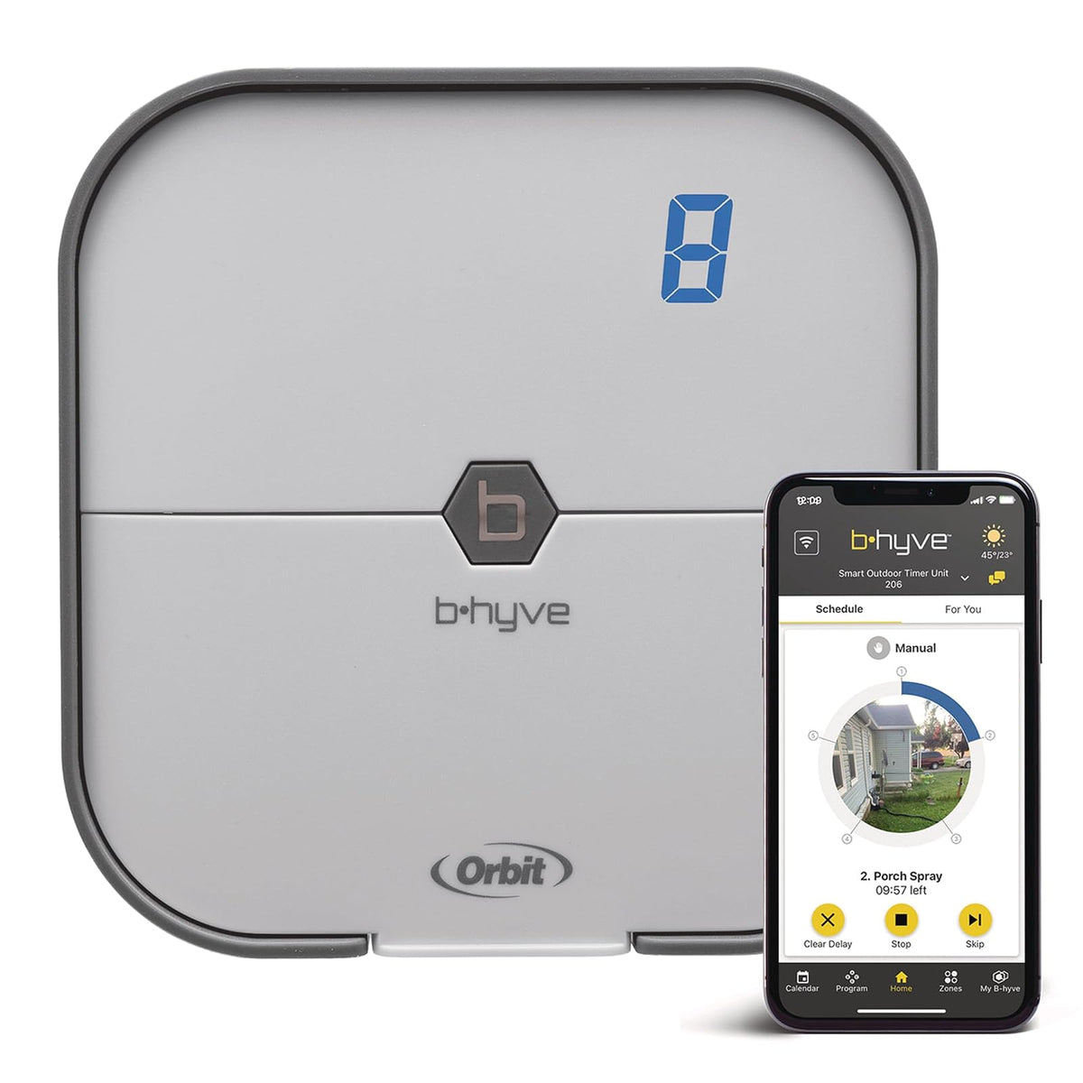 Orbit B-hyve driver inteligente de aspersor para interiores de 8 zonas