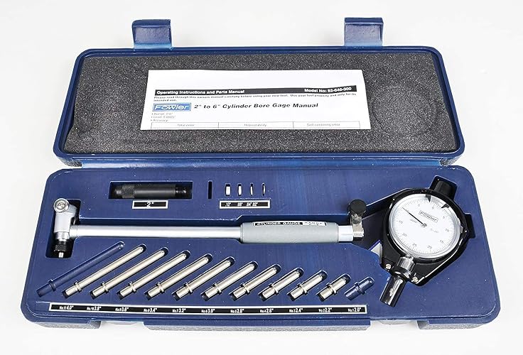 Fowler 52-646-300-0, calibre de orificio de esfera cilíndrica con rango de medición de 6 pulgadas