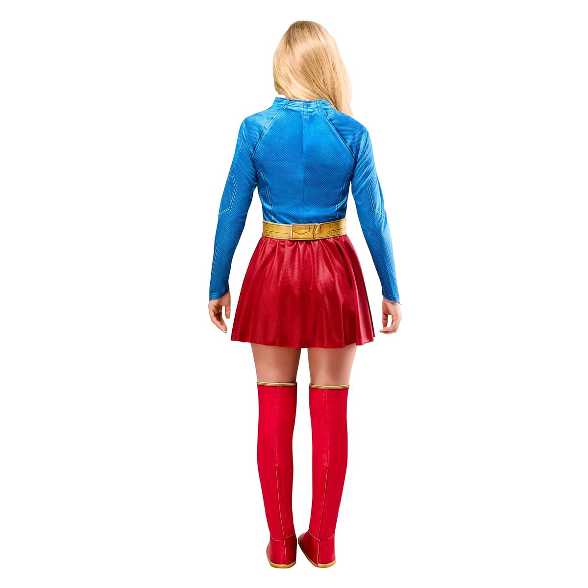 Rubies - Disfraz de Supergirl Deluxe para mujer, Rojo/Azul, S