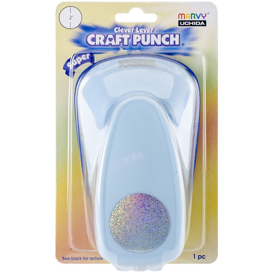 Uchida LV-SJCP40 Clever Lever Super Jumbo - Troquel para Perforadora de Papel, diseño Circular