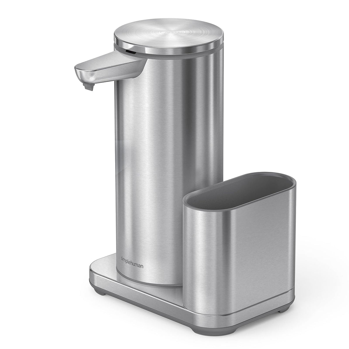 simplehuman Bomba de Sensor de líquido de 14 onzas con Caddy, Acero Inoxidable Cepillado de Alta Calidad