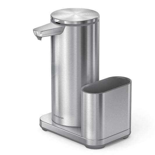 simplehuman Bomba de Sensor de líquido de 14 onzas con Caddy, Acero Inoxidable Cepillado de Alta Calidad
