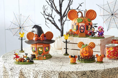Department 56 Disney Village - Figura iluminada para Halloween, diseño de Mickey Mouse Town Center, 10.2 cm, Multicolor