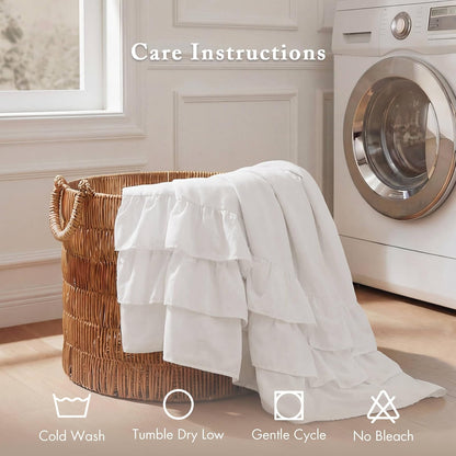 Madison Park Grace - Cortina de Ducha Blanca para baño, 72 x 72 Pulgadas, Color Blanco