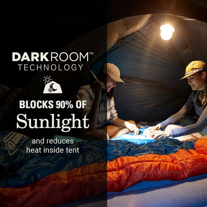 Coleman Skydome - Tienda de campaña para habitación Oscura con visualización para 4/6 Personas, Resistente a la Intemperie, bloquea el 90% de la luz Solar y se instala en 5 Minutos, Incluye Mosca y