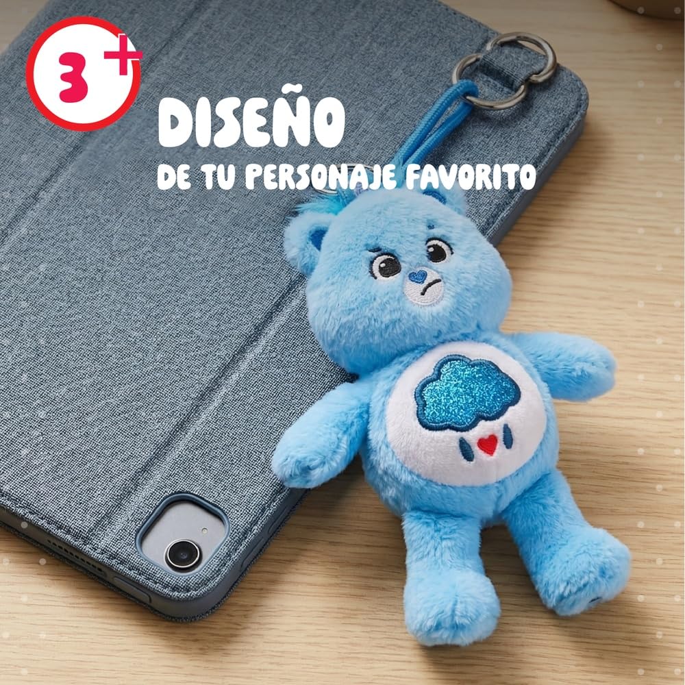 Ruz Llavero Peluche Care Bears 10 cm Suave con Aro Metálico | Accesorio para Mochila Bolsa o Llaves | Diseño Ligero y Resistente Ideal para Uso Diario o Regalo | Multicolor