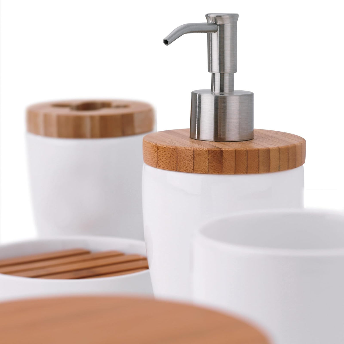 Kela Natura 18588 Toothbrush Beaker Ceramic White