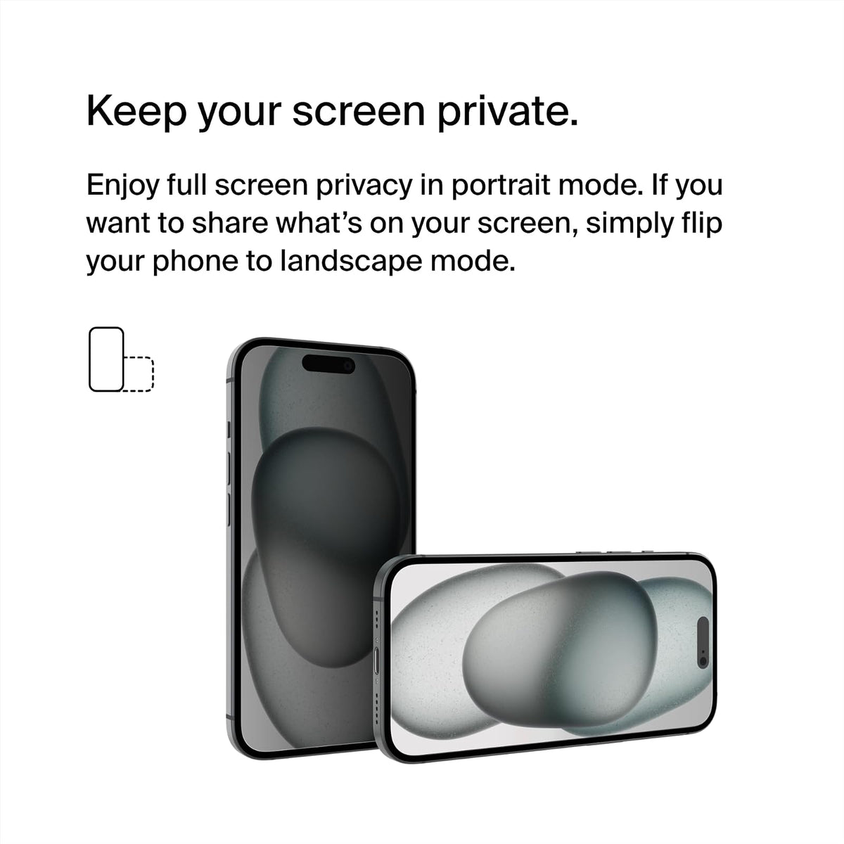 Belkin Protector de Pantalla de Vidrio Templado de Privacidad para iPhone 15 y 14 Pro, Resistente a Arañazos, Incluye Bandeja de Alineación para Aplicación Sin Burbujas