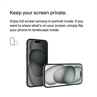Belkin Protector de Pantalla de Vidrio Templado de Privacidad para iPhone 15 y 14 Pro, Resistente a Arañazos, Incluye Bandeja de Alineación para Aplicación Sin Burbujas