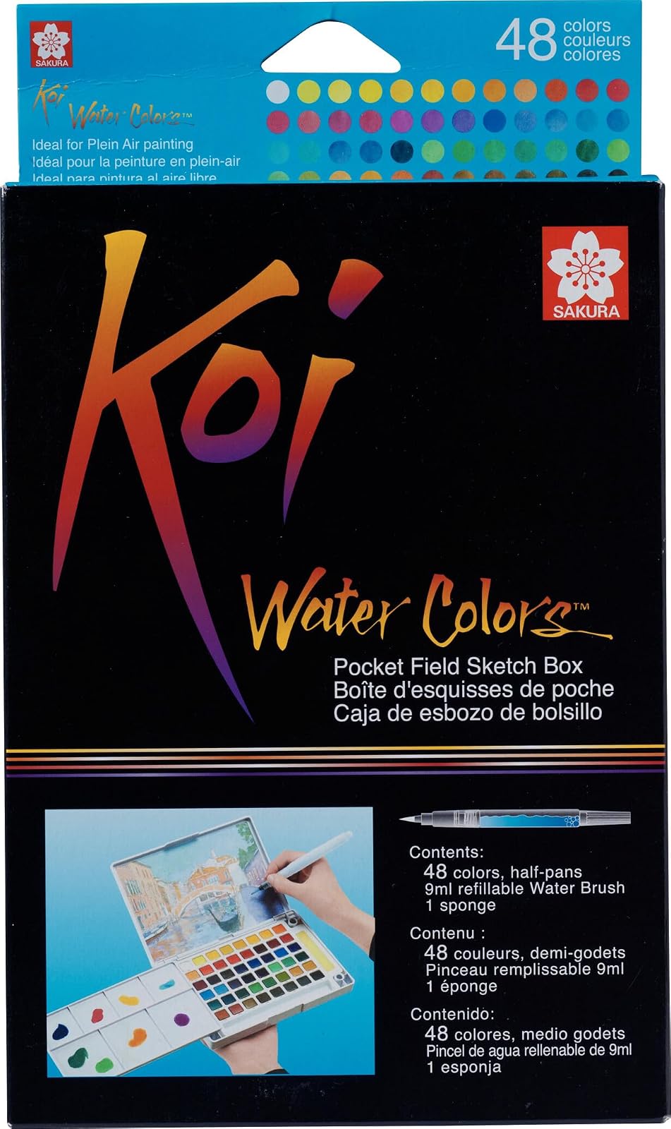 KOI SKETCH BOX C/48 ACUARELAS Y I PINCEL