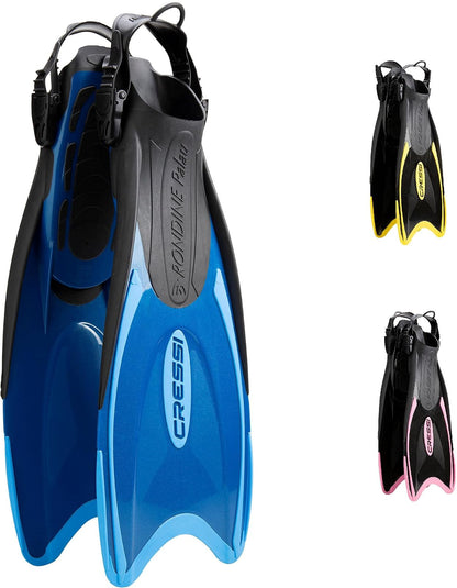 Cressi Aleta Palau Long - S - M | US Man 6.5 - 8.5 | US Lady 7.5 - 9.5 | EU 38 - 41 - Azul - Azul Celeste
