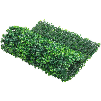 VEVOR - 24 Paneles de boj Artificiales de 24 x 16 Pulgadas para 64 pies Cuadrados, Paneles de Pared de setos de boj, telón de Fondo de césped Artificial para Pared de 1.6 Pulgadas, visualización de
