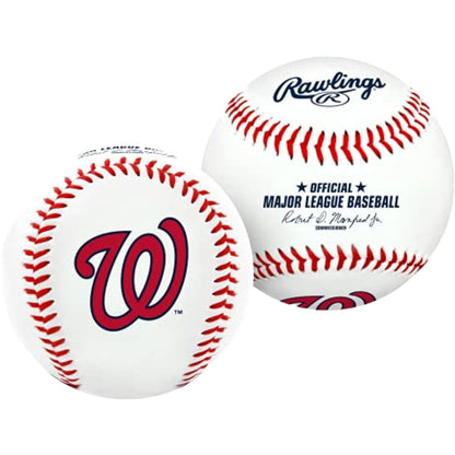 Rawlings Pelota de Béisbol con Logotipo de Equipo MLB - Washington Nationals