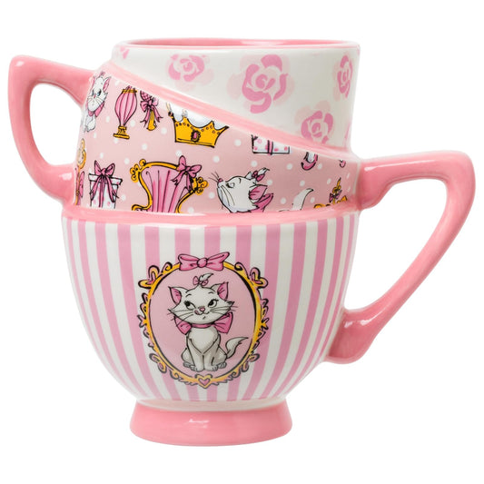 Silver Buffalo Taza de café de cerámica esculpida 3D con diseño de Marie de Los Aristogatos de Disney, 591 ml (20 oz)