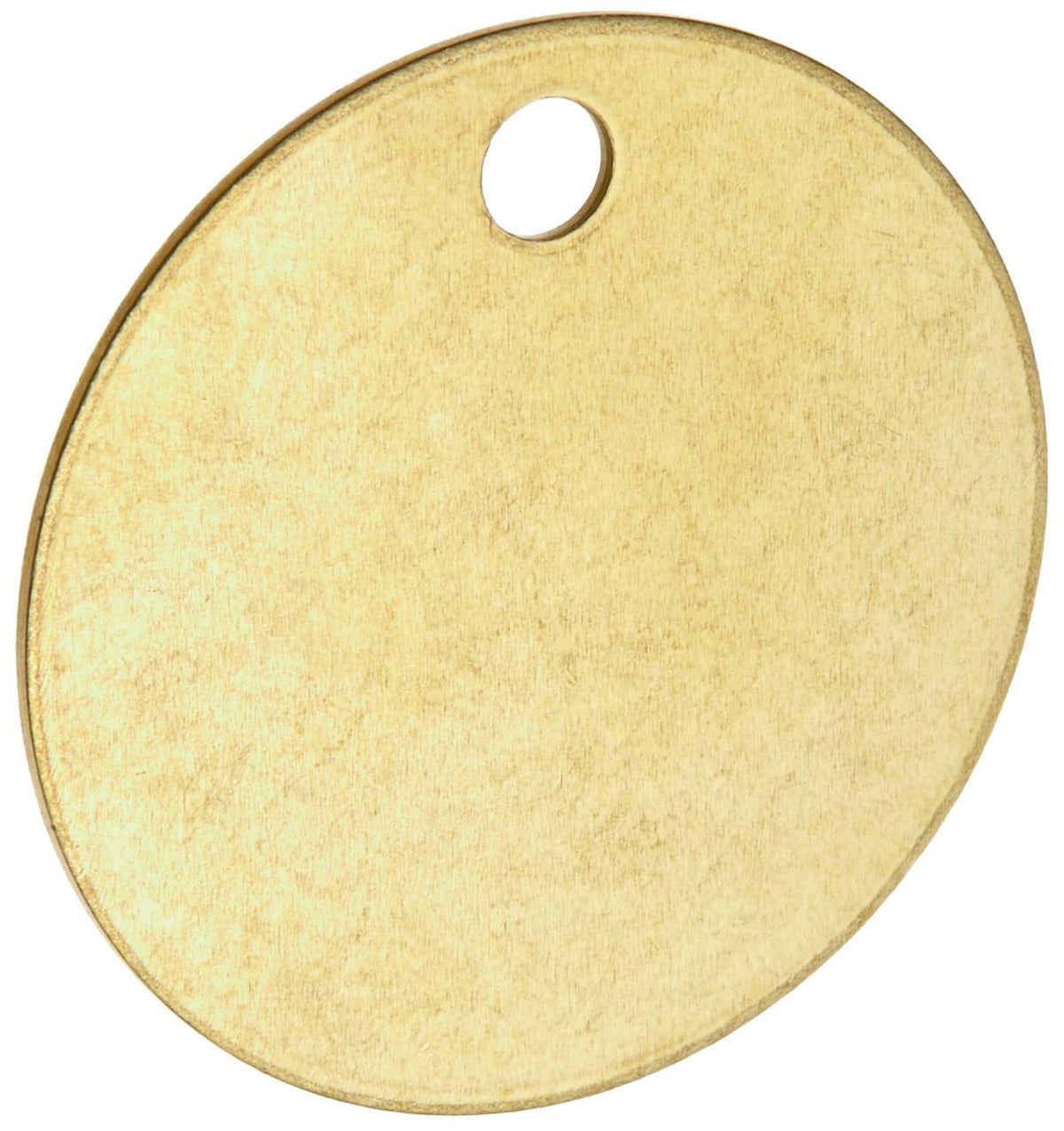 Brady 23210 1-1/2" Diameter B-907 Brass Round Blank Brass Valve Tags (Pack Of 25)