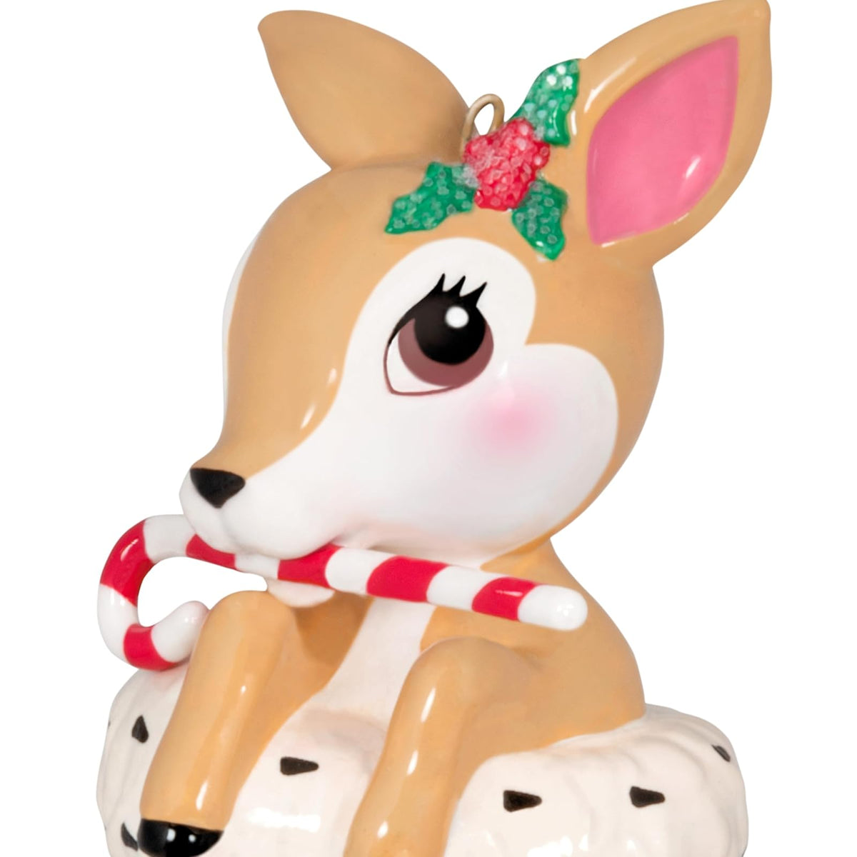 Hallmark - Adorno de Navidad 2024, Reno clásico, Porcelana, Regalos para los Amantes de la Navidad