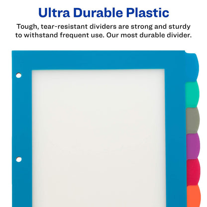 Avery 24901 Separador Plástico Ultralast 8 pestañas