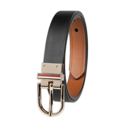 Tommy Hilfiger Two-in-one Reversible Slim Width Dress Casual Leather Belt for Jeans, Trousers and Dresses Cinturón Mujer