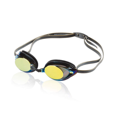 Speedo Vanquisher 2.0 - Lentes de natación con Espejo, panorámicos, antideslumbrante, antivaho y protección UV, Deep/Gold, Una Talla
