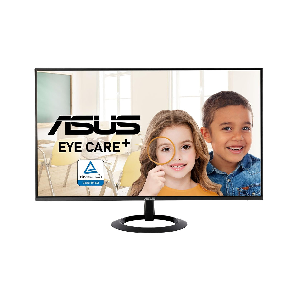 Asus Monitor VZ24EHF Eye Care: 24 pulgadas (23,8 pulgadas visibles), IPS, Full HD, sin marco, 100 Hz, sincronización adaptativa, MPRT de 1 ms, HDMI, luz azul baja, sin parpadeo, montaje en pared