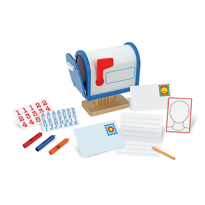 Melissa & Doug Mi propio juego de actividades de buzón de madera y juguete educativo
