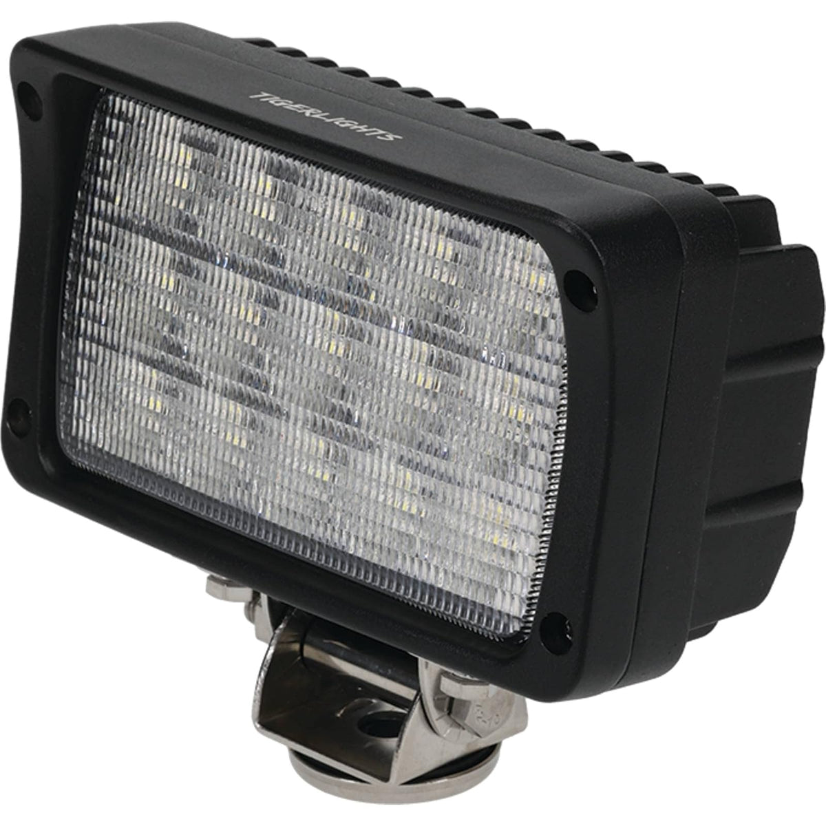 TIGERLIGHTS TL130F - Luz de inundación LED rectangular de 3500 lúmenes, 55 vatios, 4.5 amperios, 12V-24, 4 [pulgadas] longitud, 6 ancho [pulgadas], luz todoterreno de inundación